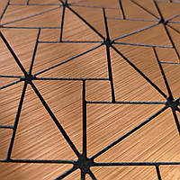 Самоклеюча плитка на стіну Мозаїка ПЕТ Мідна сталь 300х300х4 мм декоративні панелі пластик