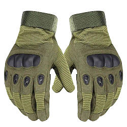 Тактичні рукавички із закритими пальцями (М-2XL), Зелені / Чоловічі рукавички, розмір XL