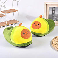 Домашние Плюшевые тапочки игрушки для кигуруми авокадо, тапки кигуруми авокадо