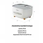 Контейнер для серветок настільний з органайзером для дрібниць Tissue box, фото 5