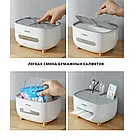 Контейнер для серветок настільний з органайзером для дрібниць Tissue box, фото 4