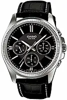 Часы Casio MTP-1375L-1A наручные мужские классические на кожаном ремешке | часы Casio оригинал с гарантией