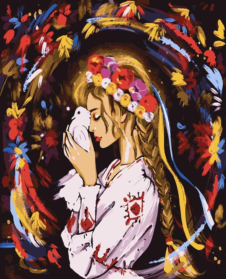 Акційна Картини за номерами Artissimo Надія на мир (PN9103) 40 х 50 см