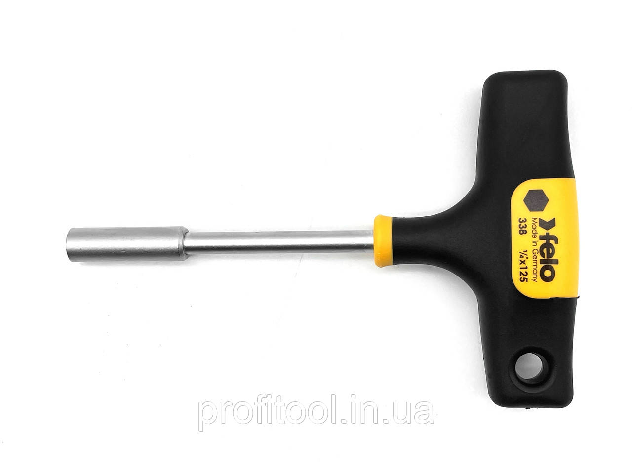 Викрутка-тримач біт Т-подібна магнітна FELO 1/4"х125 мм (33812560), фото 1