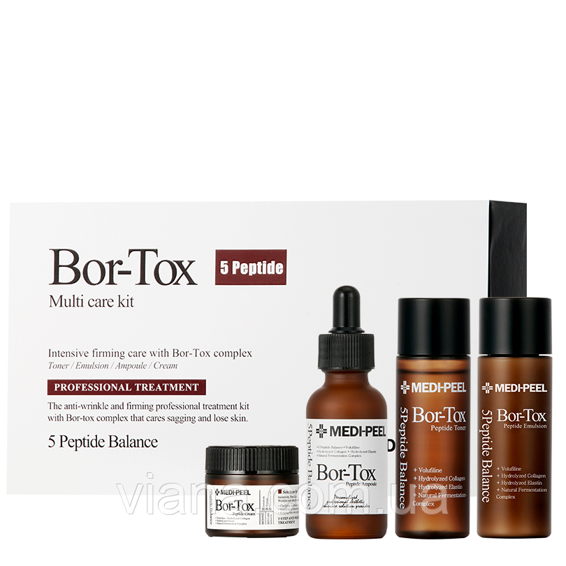 Набір засобів проти зморшок з пептидами Medi-Peel Bor-Tox Multi Care Kit, 4 засоби