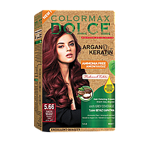 Крем-фарба для волосся COLORMAX Dolche 5.66 Червоне вино (без аміаку)