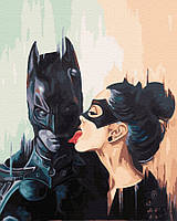 Картина за номерами Бетмен і жінка кішка (BK-GX41944) 40 х 50 см (Без коробки)