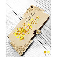 Візерунок. Коробочка для грошей або прикрас Набір із фанери під вишивку бісером Biser-Art 22210ба