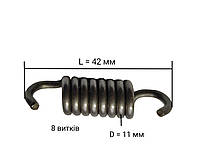 Пружина муфты сцепления мотокос, бензокос 8 витков, диаметр 11мм, длина 42 мм
