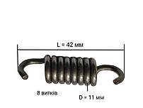 Пружина муфти зчеплення мотокос, бензокос 8 витків, діаметр 11мм, довжина 42 мм