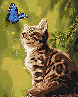 Картина по номерам Идейка Загадочная бабочка (KHO4150) 40 х 50 см (Без коробки)