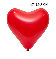 Серце 12" EVERTS-ЕВ пастель 150 червоне