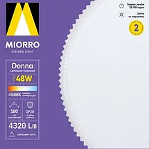 Світильник панельний LED Donna 300*40 мм Miorro, фото 2