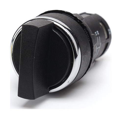 Моноблок-перемикач чорний 2-позиційний без фіксації 0-1 (1НО)