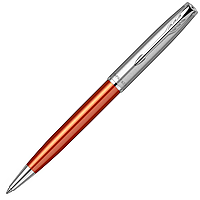 Ручка Parker шариковая SONNET 17 Essentials Metal & Orange Lacquer CT BP (83032)