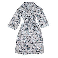 Вафельный халат Luxyart Кимоно размер (50-52) L 100% хлопок (LS-4384)
