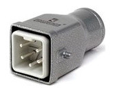 Корпус із виделкою переносний (5 виводів)