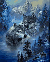 Картины по номерам Babylon Зимние волки (VP1130) 40 х 50 см