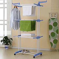 Складная сушилка для белья Garment Rack With Wheels | Стойка для одежды | Сушилка для белья