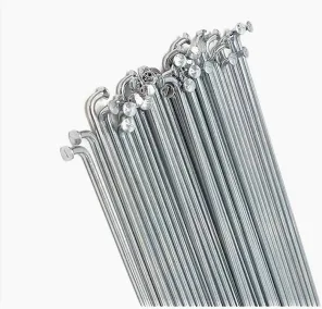 Спиця срібляста 252 мм + ніпель для велосипедів, фото 1