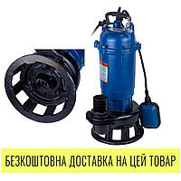 Насос каналізаційний 1.8кВт з ножем Hmax 15м Qmax 320л/хв WETRON WQDw10-12-1.8СF