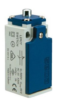 Вимикач кінцевий з пластиковою консоллю та металевим штирком (1НО + 1 НЗ)