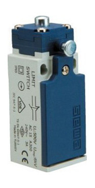 Вимикач кінцевий з пластиковою консоллю та металевим штирем із фіксацією (1НО + 1НЗ)