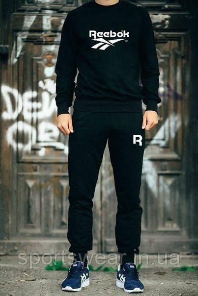 Чоловічий чорний костюм Reebok ім'я+лого "" В стилі Reebok "", фото 1