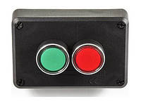 Пост черно-серый 2-кнопочный (кнопки красная и зеленая) (1НО+1НЗ)