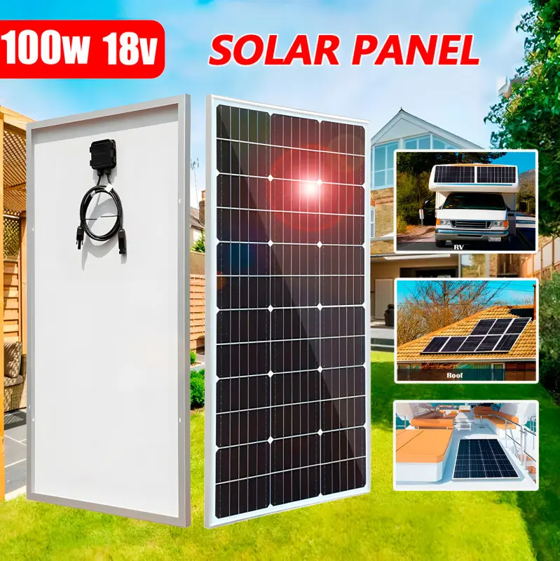Сонячна панель 18V 100W 120*58*3, Альтернативне Джерело Енергії, Solar Panel, 18V 100W 120*58*3