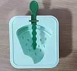 Силіконова форма для морозива, Оригінальна форма для морозива у вигляді шматочка кавуна, фото 2