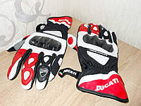 Мото перчатки Spidi высокие Ducati Fiberlaminate кожаные мото краги