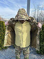 Куртка тактична M- Tac / ветровка 3 в 1 /Китель воєнний Мультикам