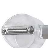 Овочечистка для видалення шкірки з фруктів і овочів Store Fruit Peeler з контейнером, Чистка Овочів New, фото 5