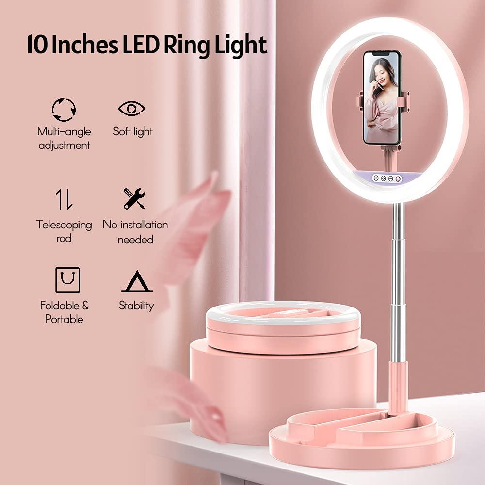 Кільцева LED лампа на штативі 29см LAMP JM-01, Селфі кільце, Лед лампа для селфі, Набір для Блогера