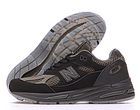 Кроссовки мужские New Balance 991v2 x Stone Island черные, Нью Баланс 991, код KD-14604