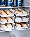 Контейнер полиця лоток лоток підставка для яєць EGG TRAY LY-382, Підставка для яєць, Органайзер для яєць універсальний, фото 10