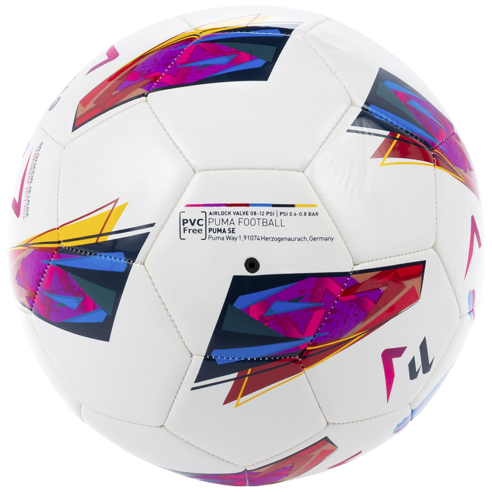 Футбольный мяч Puma Orbita LA LIGA 1 EA 084109-01 размер 5 белый - фото 2 - id-p2140899143