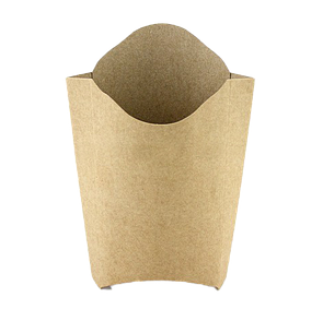 PLFK2 Упаковка для картоплі фрі картона крафт MIDI (25-50шт/уп/525-2000шт/ящ)