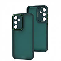 Чохол Fiji Lens для Samsung Galaxy S23 FE (S711) бампер матовий з захистом блока камер Dark Green