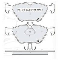 Колодки тормозные Mercedes-Benz Мерседес E-Class з96-03р.в. перед. (Intelli)