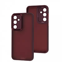 Чохол Fiji Lens для Samsung Galaxy S23 FE (S711) бампер матовий з захистом блока камер Wine Red