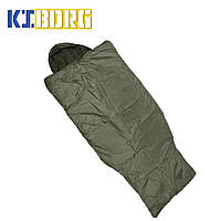 Теплый спальный мешок с капюшоном армейский, Демисезонный спальный мешок