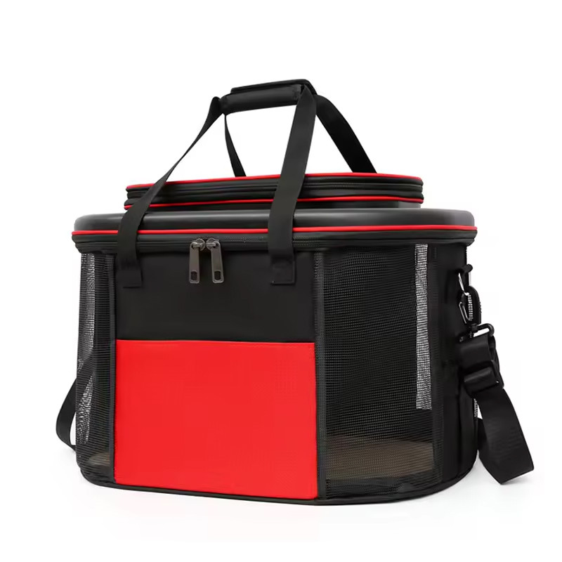 Сумка - переноска для кошек и собак 28х45х28 CosmoPet CP-45 Black - Red