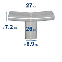 Т-подібний з'єднувач (шарнір) у зборі Intex 11450 (з'єднувач 11450, фіксатор 11656 2 шт.) для круглих басейнів