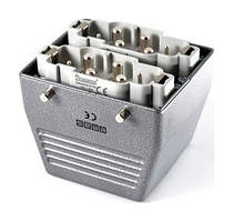 Корпус із виделкою прямий введення 2х (4х80А + 2х16А) (12 виводів)