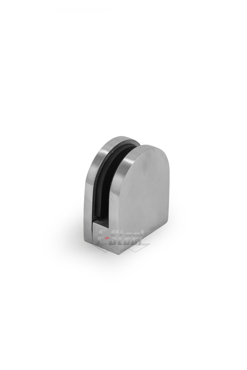 Склотримач 50*40mm для профільної труби, під скло T:6mm, 8mm, 10mm, сатин