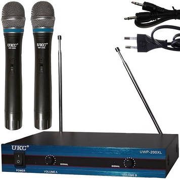 Радіосистема UKC UWP-200XL база 2 радіомікрофона