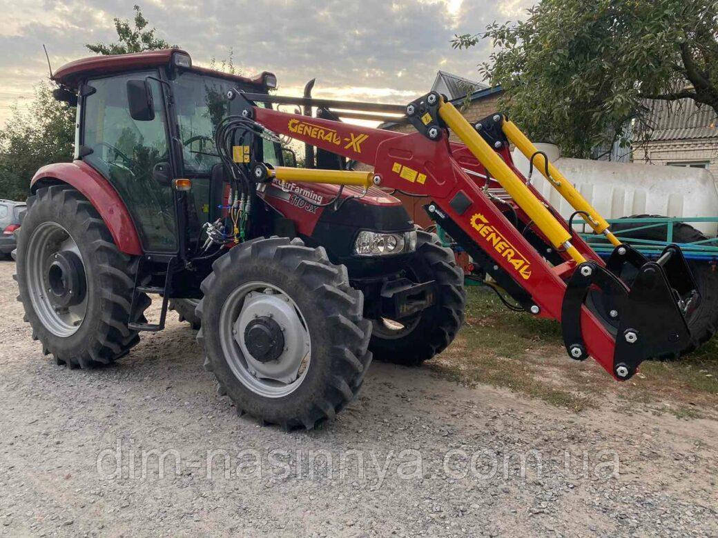 Швидкознімний фронтальний навантажувач КУН GENERAL X на трактор CASE IH, фото 1