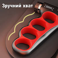 Еспандер кистьовий 5-100кг з лічильником натискань. Регульований еспандер для пензля чорний із сірим, фото 6